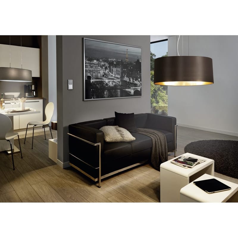 Taklampa Maserlo med 3 lampor - Matt nickel/svart - Belysning & el - Inomhusbelysning & lampor - Taklampa & takbelysning - Pendellampor & hänglampor