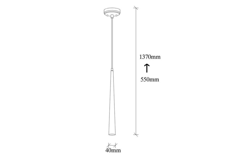 Taklampa Matsuchi Svart Enkeluttag - Enkeluttag - Belysning & el - Inomhusbelysning & lampor - Taklampa & takbelysning - Pendellampor & hänglampor