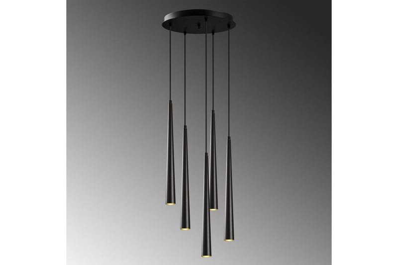 Taklampa Matsuchi Svart Sju Uttag - Sju Uttag - Belysning & el - Inomhusbelysning & lampor - Taklampa & takbelysning - Pendellampor & hänglampor