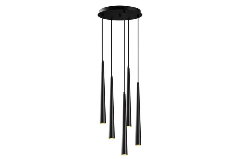 Taklampa Matsuchi Svart Sju Uttag - Sju Uttag - Belysning & el - Inomhusbelysning & lampor - Taklampa & takbelysning - Pendellampor & hänglampor