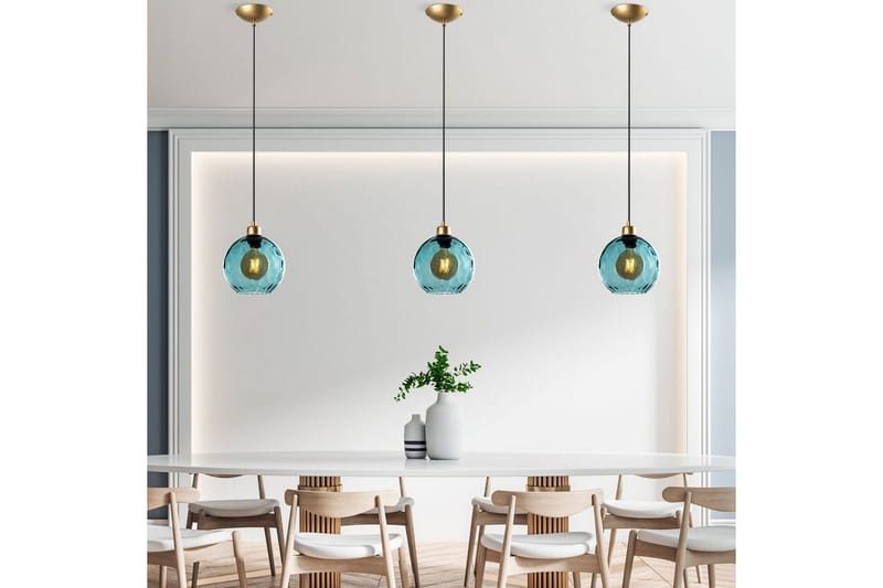 Taklampa Mayur Blå - Blå - Belysning & el - Inomhusbelysning & lampor - Taklampa & takbelysning - Pendellampor & hänglampor