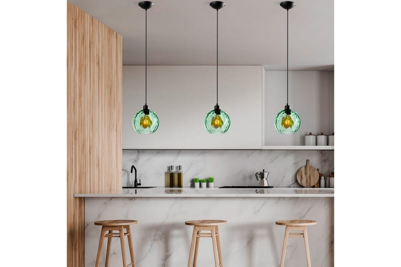 Taklampa Mayur Grön / Svart - Grön / Svart - Belysning & el - Inomhusbelysning & lampor - Taklampa & takbelysning - Pendellampor & hänglampor