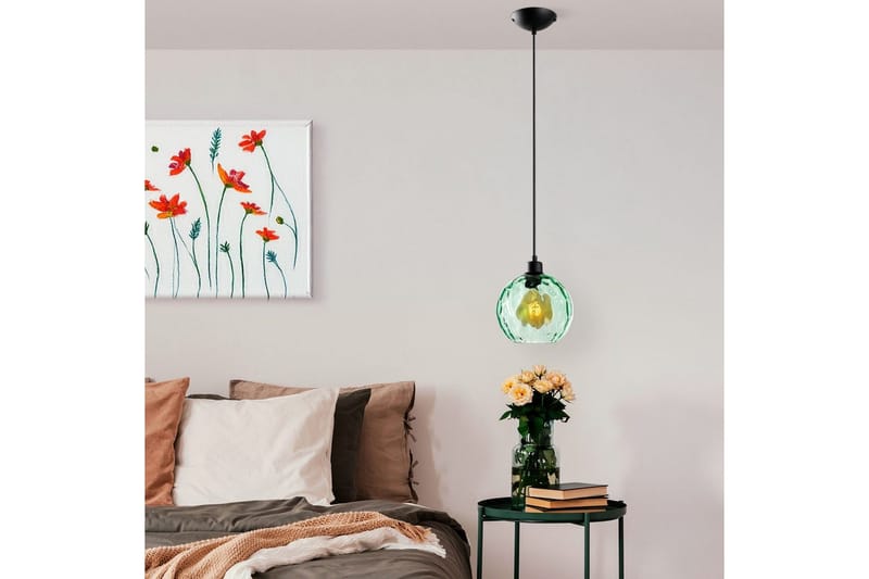 Taklampa Mayur Grön / Svart - Grön / Svart - Belysning & el - Inomhusbelysning & lampor - Taklampa & takbelysning - Pendellampor & hänglampor