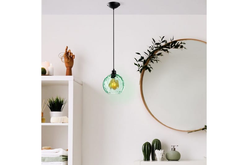 Taklampa Mayur Grön / Svart - Grön / Svart - Belysning & el - Inomhusbelysning & lampor - Taklampa & takbelysning - Pendellampor & hänglampor