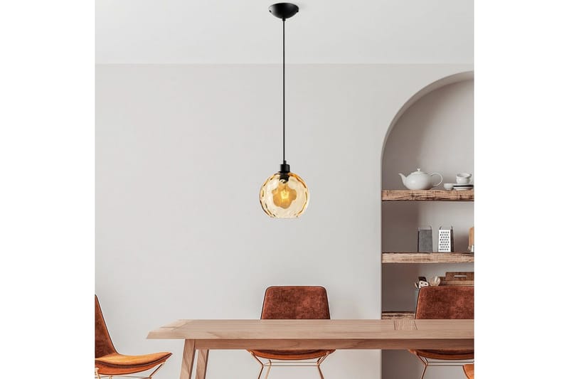 Taklampa Mayur Gul / Svart - Gul / Svart - Belysning & el - Inomhusbelysning & lampor - Taklampa & takbelysning - Pendellampor & hänglampor