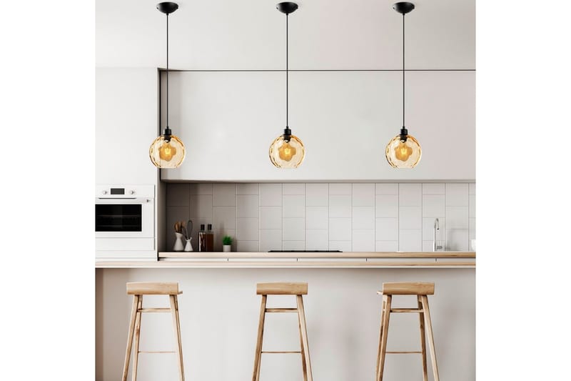 Taklampa Mayur Gul / Svart - Gul / Svart - Belysning & el - Inomhusbelysning & lampor - Taklampa & takbelysning - Pendellampor & hänglampor