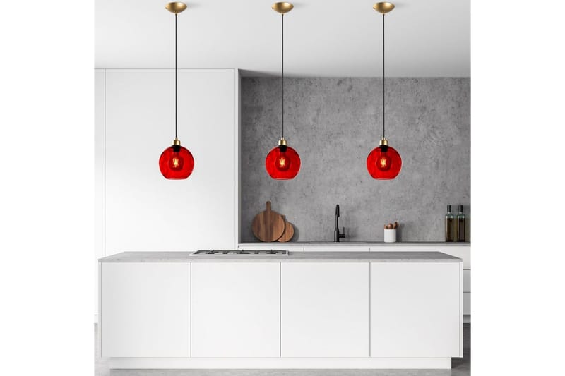 Taklampa Mayur Röd / Rany - Röd / Rany - Belysning & el - Inomhusbelysning & lampor - Taklampa & takbelysning - Pendellampor & hänglampor