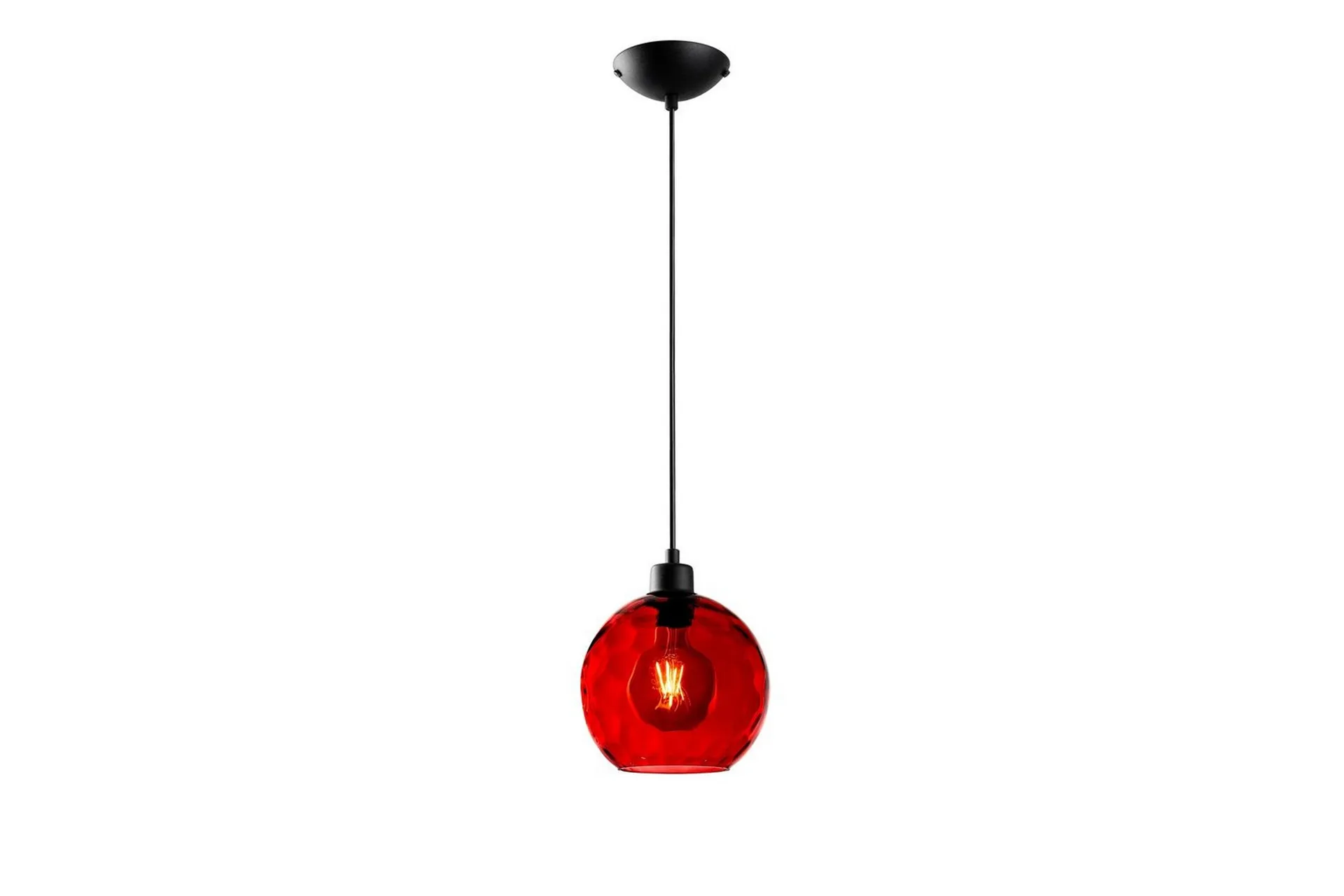 Taklampa Mayur Röd / Svart Röd / Svart - Belysning & el - Trademax