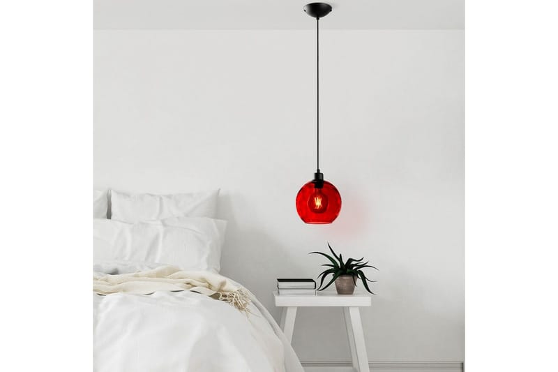 Taklampa Mayur Röd / Svart - Röd / Svart - Belysning & el - Inomhusbelysning & lampor - Taklampa & takbelysning - Pendellampor & hänglampor