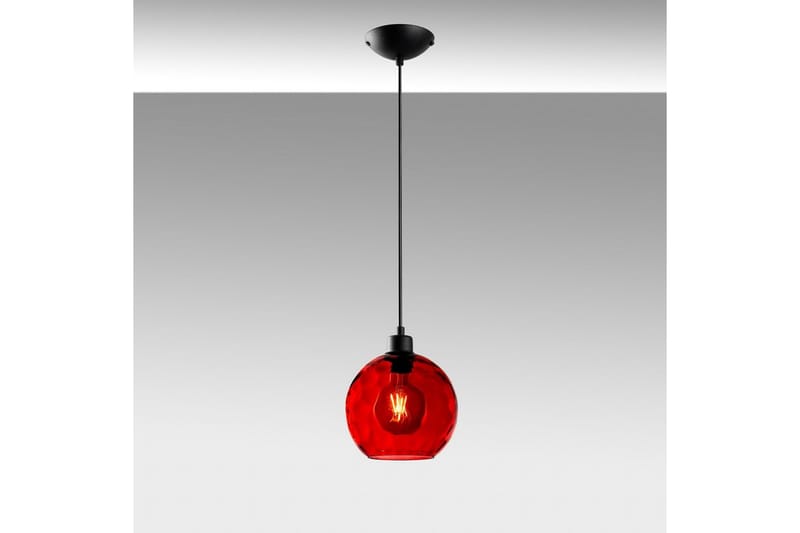 Taklampa Mayur Röd / Svart - Röd / Svart - Belysning & el - Inomhusbelysning & lampor - Taklampa & takbelysning - Pendellampor & hänglampor