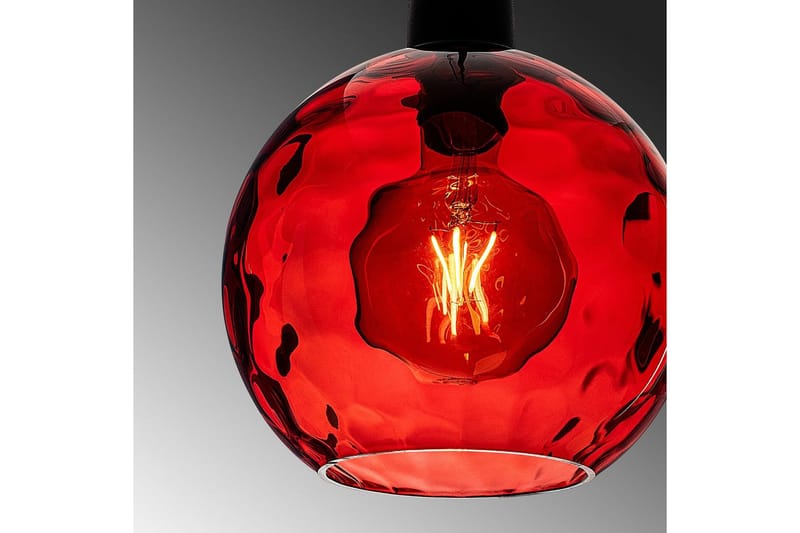 Taklampa Mayur Röd / Svart - Röd / Svart - Belysning & el - Inomhusbelysning & lampor - Taklampa & takbelysning - Pendellampor & hänglampor