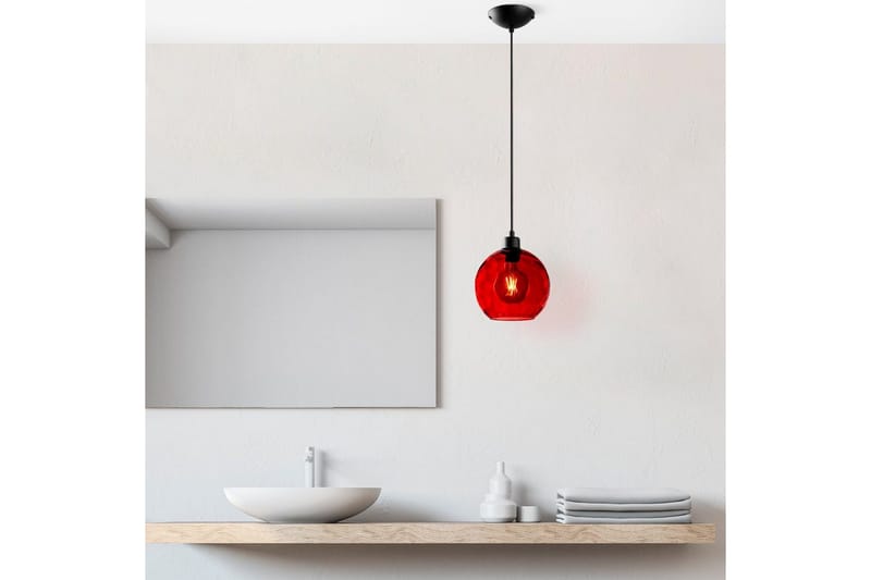 Taklampa Mayur Röd / Svart - Röd / Svart - Belysning & el - Inomhusbelysning & lampor - Taklampa & takbelysning - Pendellampor & hänglampor
