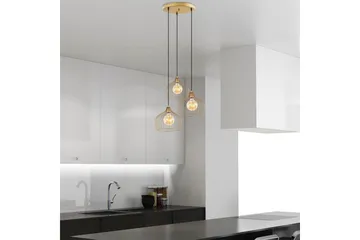 Taklampa Meron Shiny Gold Circle - Guld - Belysning & el - Inomhusbelysning & lampor - Taklampa & takbelysning - Pendellampor & hänglampor