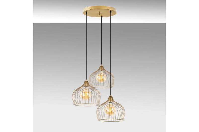 Taklampa Meron Shiny Gold Circle - Guld - Belysning & el - Inomhusbelysning & lampor - Taklampa & takbelysning - Pendellampor & hänglampor