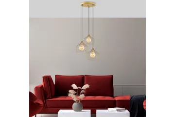 Taklampa Meron Shiny Gold Circle - Guld - Belysning & el - Inomhusbelysning & lampor - Taklampa & takbelysning - Pendellampor & hänglampor