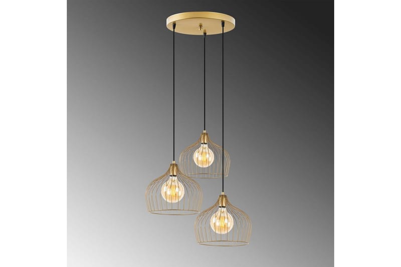 Taklampa Meron Shiny Gold Circle - Guld - Belysning & el - Inomhusbelysning & lampor - Taklampa & takbelysning - Pendellampor & hänglampor