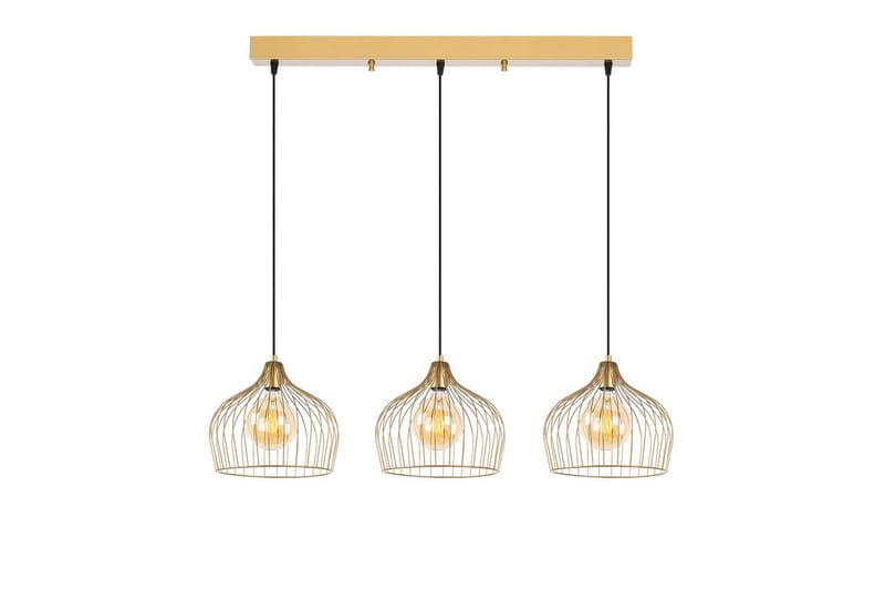 Taklampa Meron Shiny Gold Horizontal - Guld - Belysning & el - Inomhusbelysning & lampor - Taklampa & takbelysning - Pendellampor & hänglampor