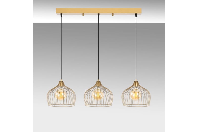 Taklampa Meron Shiny Gold Horizontal - Guld - Belysning & el - Inomhusbelysning & lampor - Taklampa & takbelysning - Pendellampor & hänglampor