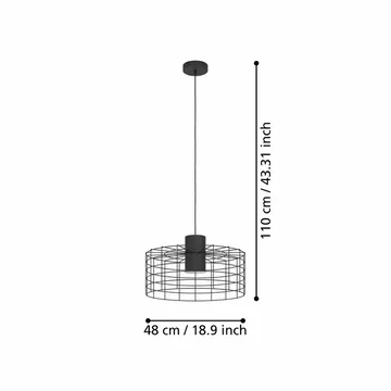 Taklampa Milligan - 480 mm - Belysning & el - Inomhusbelysning & lampor - Taklampa & takbelysning - Pendellampor & hänglampor