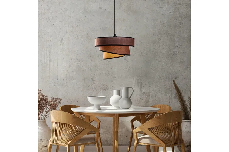 Taklampa Miwako Mörkbrun - Mörkbrun - Belysning & el - Inomhusbelysning & lampor - Taklampa & takbelysning - Pendellampor & hänglampor