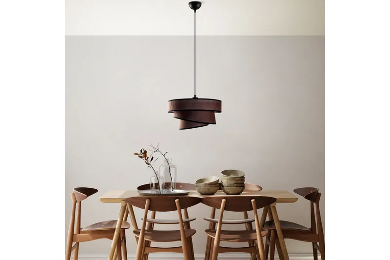 Taklampa Miwako Mörkbrun - Mörkbrun - Belysning & el - Inomhusbelysning & lampor - Taklampa & takbelysning - Pendellampor & hänglampor