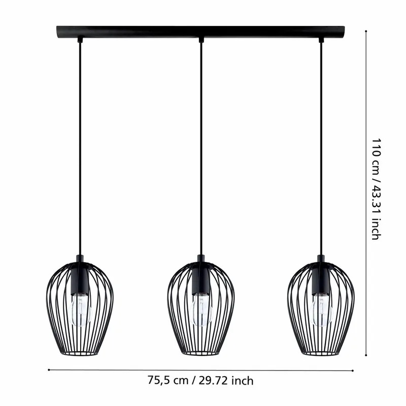 Taklampa Newtown med 3 Lampor - 16 cm - Belysning & el - Inomhusbelysning & lampor - Taklampa & takbelysning - Pendellampor & hänglampor