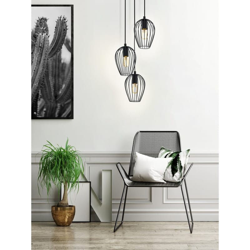 Taklampa Newtown Rund med 3 Lampor - 38 cm - Belysning & el - Inomhusbelysning & lampor - Taklampa & takbelysning - Pendellampor & hänglampor