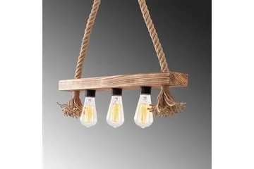 Taklampa Nira Trä ( 60 x 9 cm) - Ljusfärgat trä - Belysning & el - Inomhusbelysning & lampor - Taklampa & takbelysning - Pendellampor & hänglampor