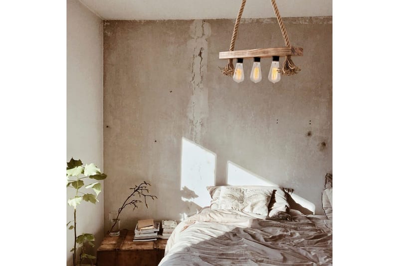 Taklampa Nira Trä ( 60 x 9 cm) - Ljusfärgat trä - Belysning & el - Inomhusbelysning & lampor - Taklampa & takbelysning - Pendellampor & hänglampor