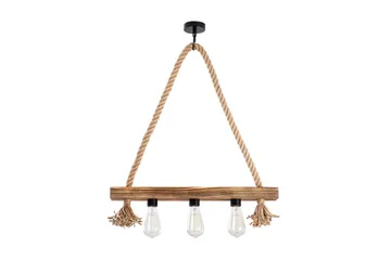 Taklampa Nira Trä ( 60 x 9 cm) - Ljusfärgat trä - Belysning & el - Inomhusbelysning & lampor - Taklampa & takbelysning - Pendellampor & hänglampor