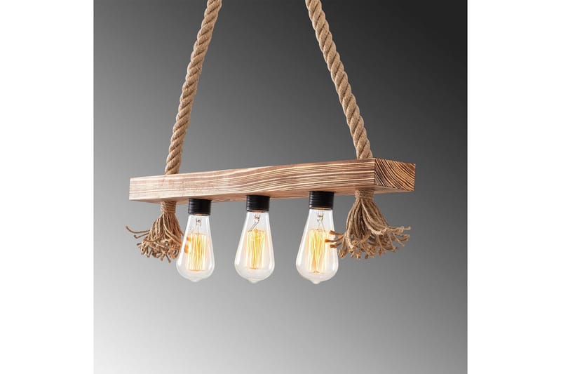 Taklampa Nira Trä ( 60 x 9 cm) - Ljusfärgat trä - Belysning & el - Inomhusbelysning & lampor - Taklampa & takbelysning - Pendellampor & hänglampor