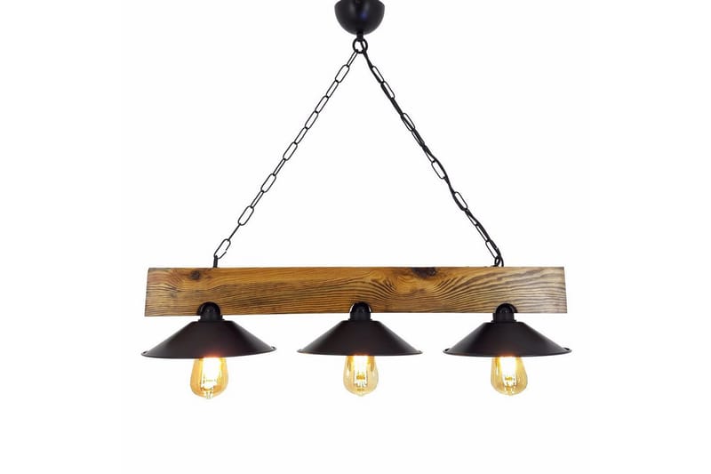 Taklampa Noveth Valnöt / Svart - Svart/Mörkbrun - Belysning & el - Inomhusbelysning & lampor - Taklampa & takbelysning - Pendellampor & hänglampor