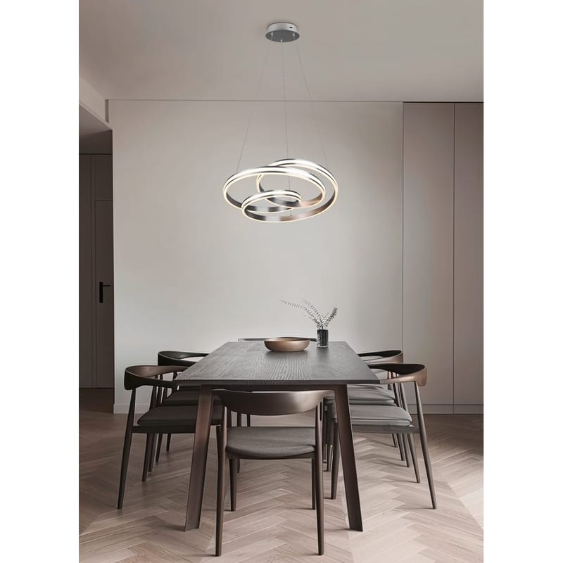 Taklampa Nuria - Borstad stål - Belysning & el - Inomhusbelysning & lampor - Taklampa & takbelysning - Pendellampor & hänglampor