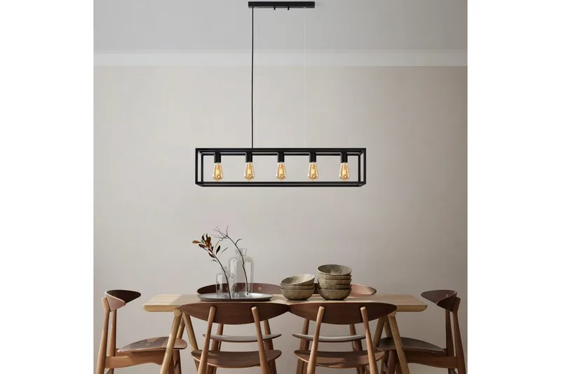 Taklampa Orika Horisontell Svart - Svart - Belysning & el - Inomhusbelysning & lampor - Taklampa & takbelysning - Pendellampor & hänglampor