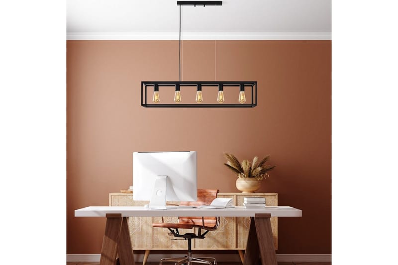 Taklampa Orika Horisontell Svart - Svart - Belysning & el - Inomhusbelysning & lampor - Taklampa & takbelysning - Pendellampor & hänglampor