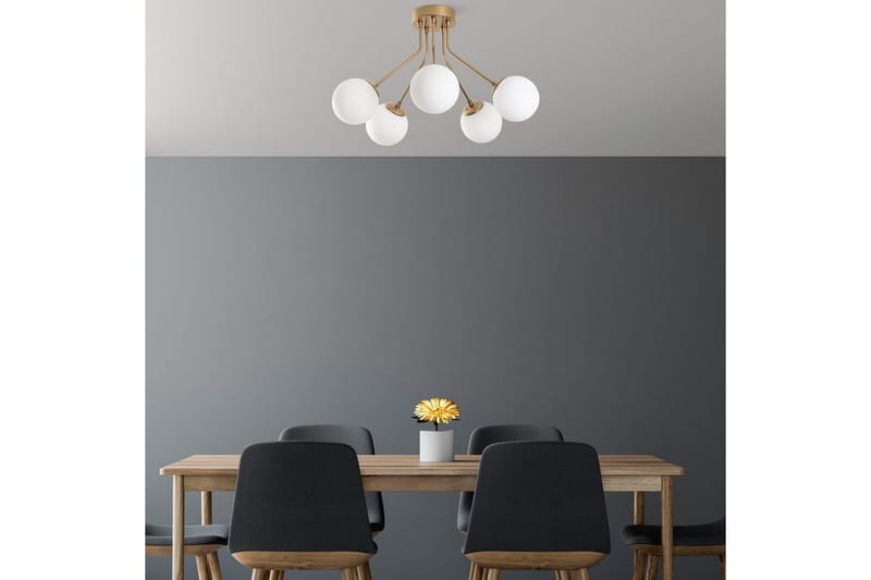 Taklampa Orion Gold - Guld - Belysning & el - Inomhusbelysning & lampor - Taklampa & takbelysning - Plafond