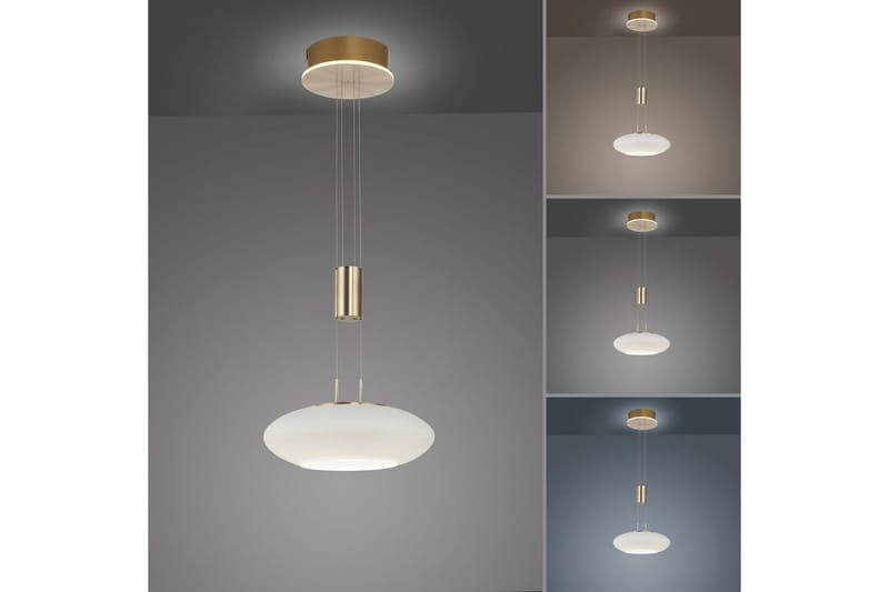 Taklampa Q-Etienne - 35x200x35 cm, Matt mässing - Belysning & el - Inomhusbelysning & lampor - Taklampa & takbelysning - Pendellampor & hänglampor