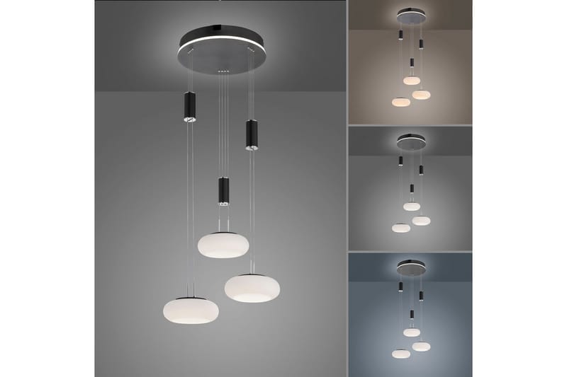 Taklampa Q-Etienne - 40x200x44 cm, Svart - Belysning & el - Inomhusbelysning & lampor - Taklampa & takbelysning - Pendellampor & hänglampor