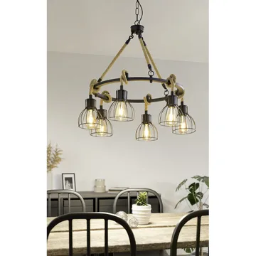 Taklampa Rampside Rund med 6 Lampor - 76 cm - Belysning & el - Inomhusbelysning & lampor - Taklampa & takbelysning - Pendellampor & hänglampor