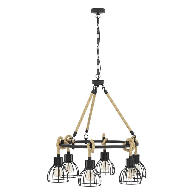 Taklampa Rampside Rund med 6 Lampor - 76 cm - Belysning & el - Inomhusbelysning & lampor - Taklampa & takbelysning - Pendellampor & hänglampor