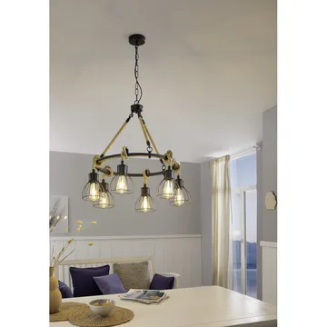 Taklampa Rampside Rund med 6 Lampor - 76 cm - Belysning & el - Inomhusbelysning & lampor - Taklampa & takbelysning - Pendellampor & h änglampor