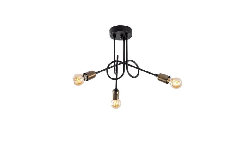 Taklampa Ranju Svart / Antik Treuttag, Treuttag