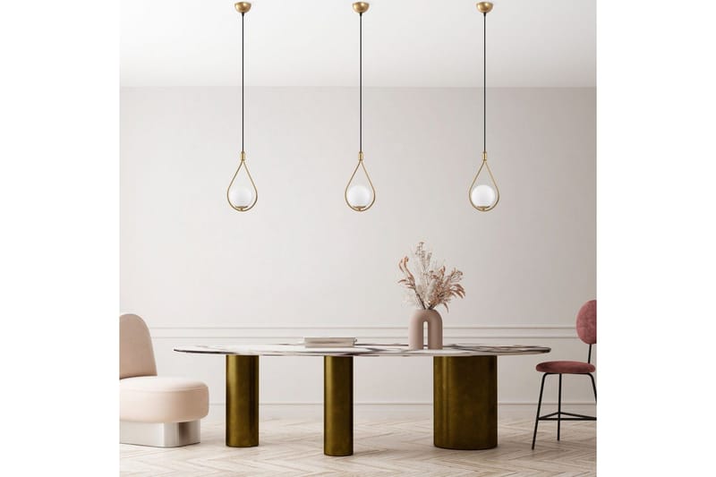 Taklampa Ranpal Enkel Rany - Guld - Belysning & el - Inomhusbelysning & lampor - Taklampa & takbelysning - Pendellampor & hänglampor