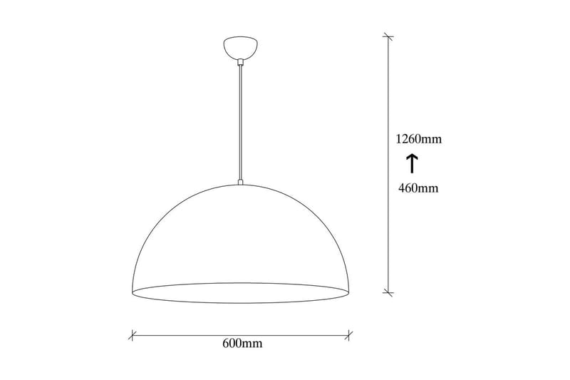 Taklampa Rantesh Vit - 60 x 60 cm - Belysning & el - Inomhusbelysning & lampor - Taklampa & takbelysning - Pendellampor & hänglampor