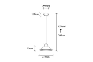 Taklampa Rate 3 Svart - Svart - Belysning & el - Inomhusbelysning & lampor - Taklampa & takbelysning - Pendellampor & hänglampor