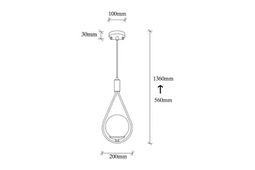 Taklampa Rate 8 Svart - Svart - Belysning & el - Inomhusbelysning & lampor - Taklampa & takbelysning - Pendellampor & hänglampor