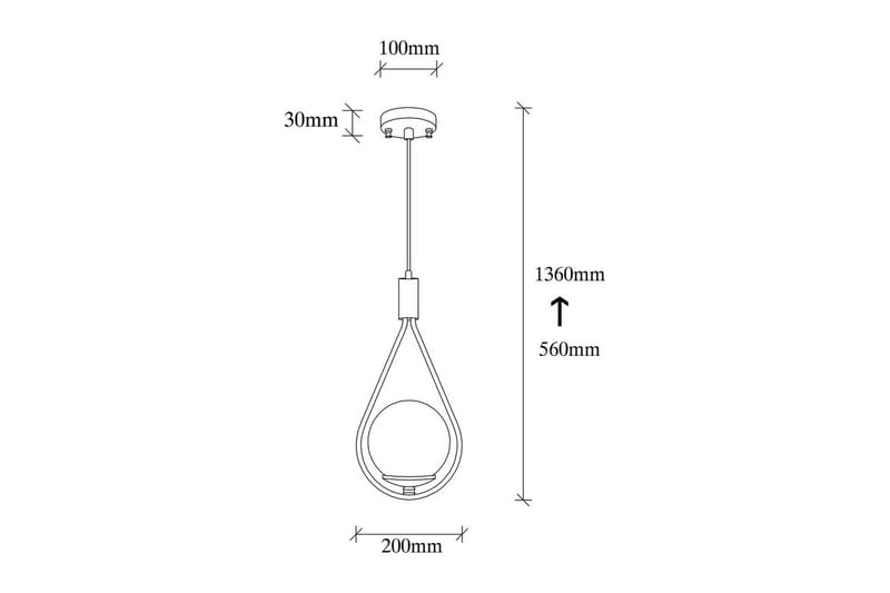 Taklampa Rate 8 Svart - Svart - Belysning & el - Inomhusbelysning & lampor - Taklampa & takbelysning - Pendellampor & hänglampor