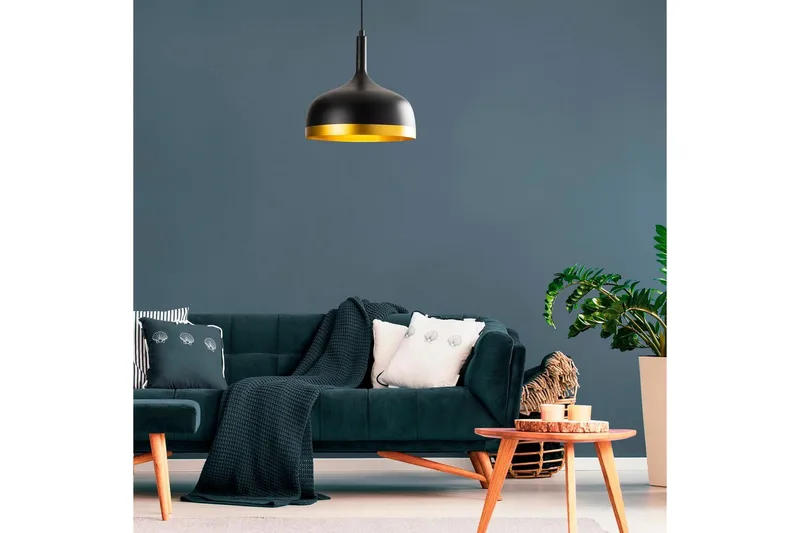 Taklampa Revan Svart / Rany - Guld/Svart - Belysning & el - Inomhusbelysning & lampor - Taklampa & takbelysning - Pendellampor & hänglampor