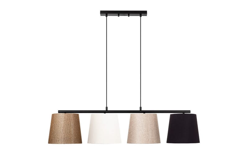 Taklampa Rithmere Svart / Rany / Vit / Beige - Beige/Guld/Svart/Vitfärgat trä - Belysning & el - Inomhusbelysning & lampor - Taklampa & takbelysning - Pendellampor & hänglampor