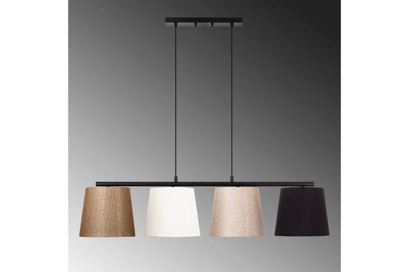 Taklampa Rithmere Svart / Rany / Vit / Beige - Beige/Guld/Svart/Vitfärgat trä - Belysning & el - Inomhusbelysning & lampor - Taklampa & takbelysning - Pendellampor & hänglampor
